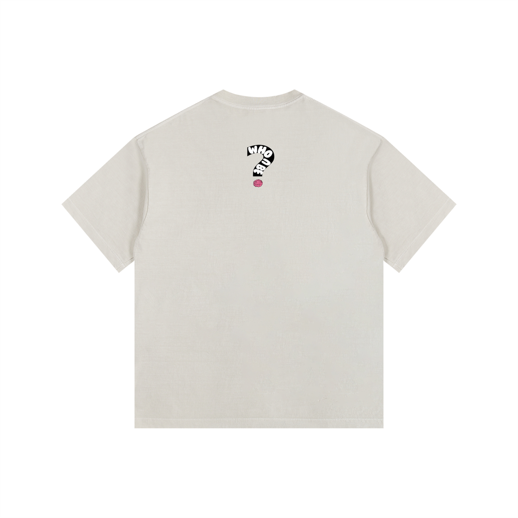 Who U be King Icon Vintage Washed Oversized Cotton T-Shirt