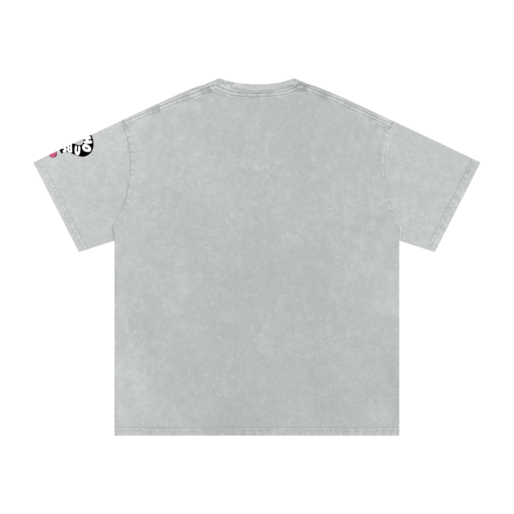 NY artist Snow Washed Oversized Cotton T-Shirt