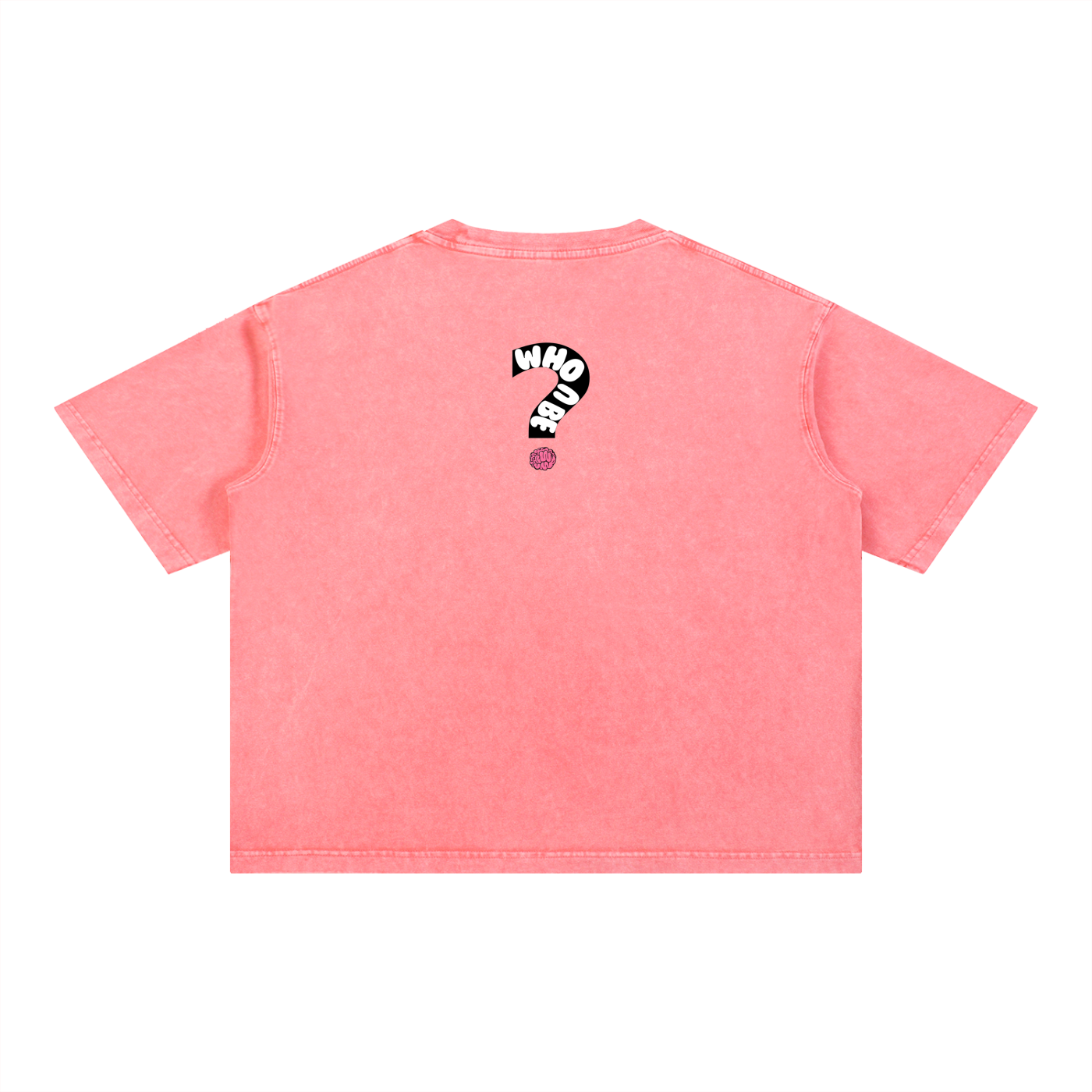 Who U Be King Icon Mineral Wash Boxy Cotton T-Shirt