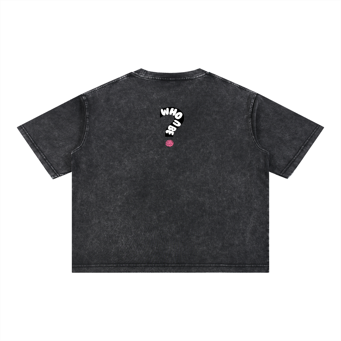 Who U Be King Icon Mineral Wash Boxy Cotton T-Shirt