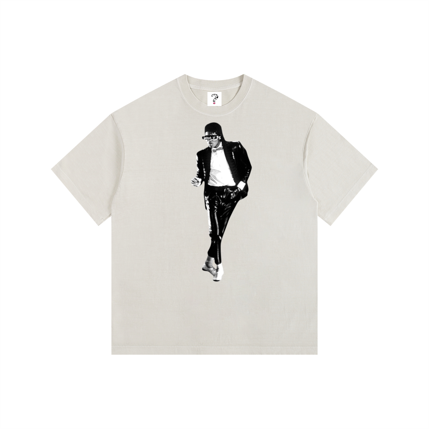 Who U be King Icon Vintage Washed Oversized Cotton T-Shirt