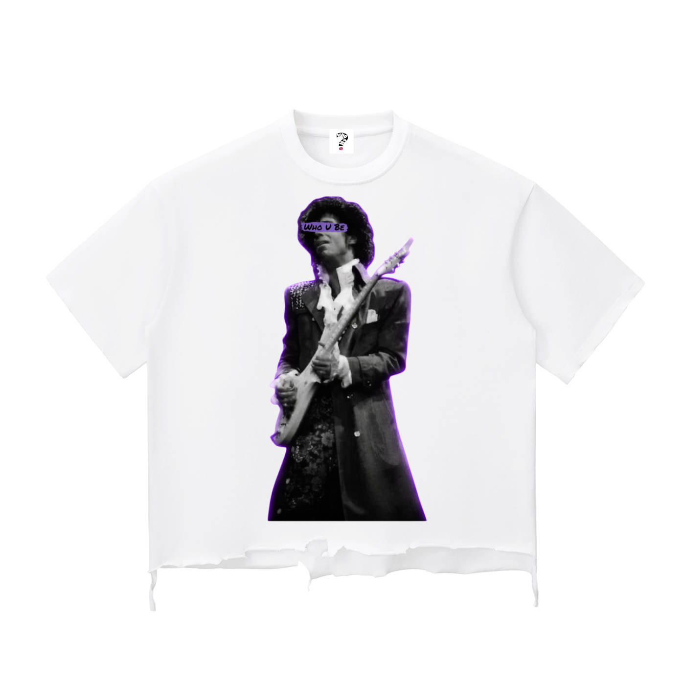 Artist Icon Snow Wash Raw-Hem Boxy T-shirt