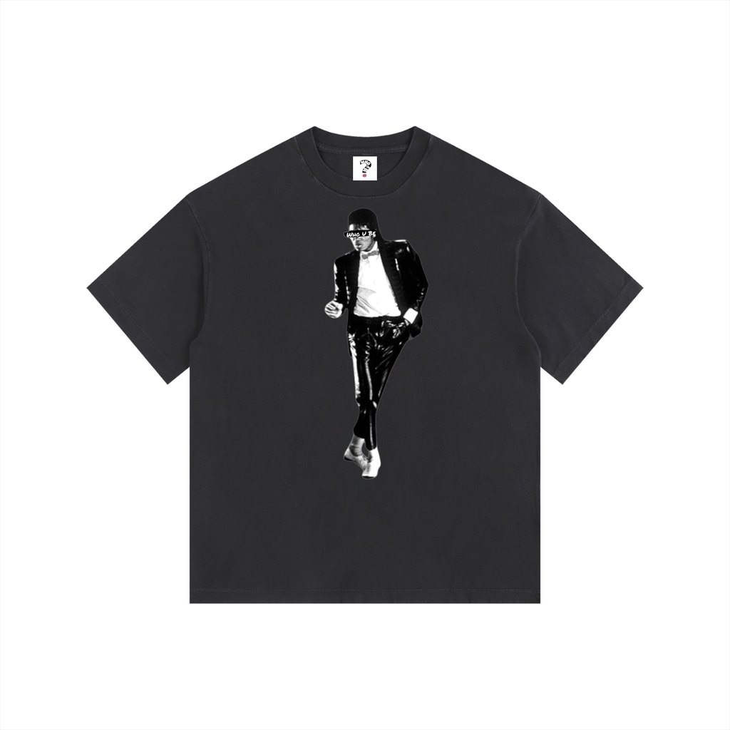 Who U be King Icon Vintage Washed Oversized Cotton T-Shirt