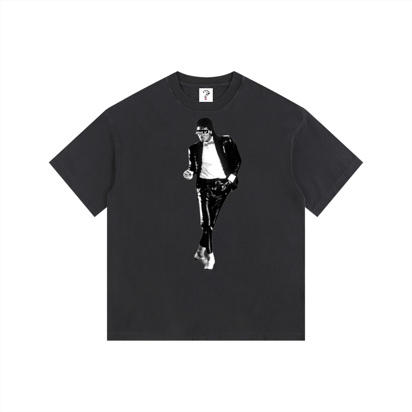 Who U be King Icon Vintage Washed Oversized Cotton T-Shirt