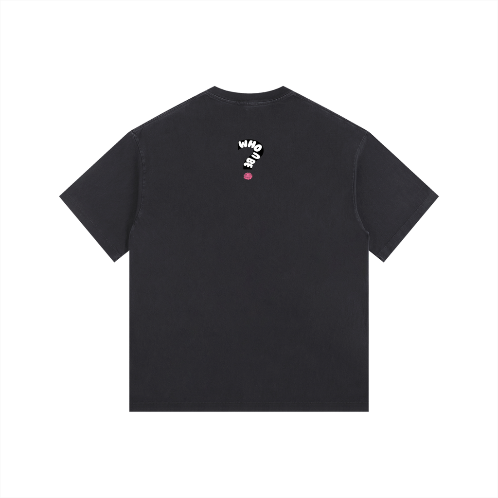 Who U be King Icon Vintage Washed Oversized Cotton T-Shirt