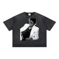 Who U Be King Icon Mineral Wash Boxy Cotton T-Shirt