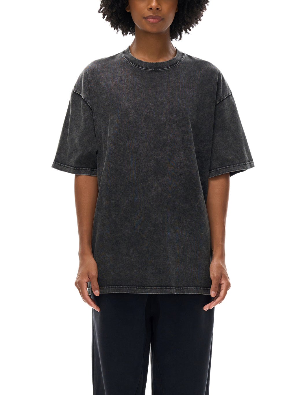 NY artist Snow Washed Oversized Cotton T-Shirt