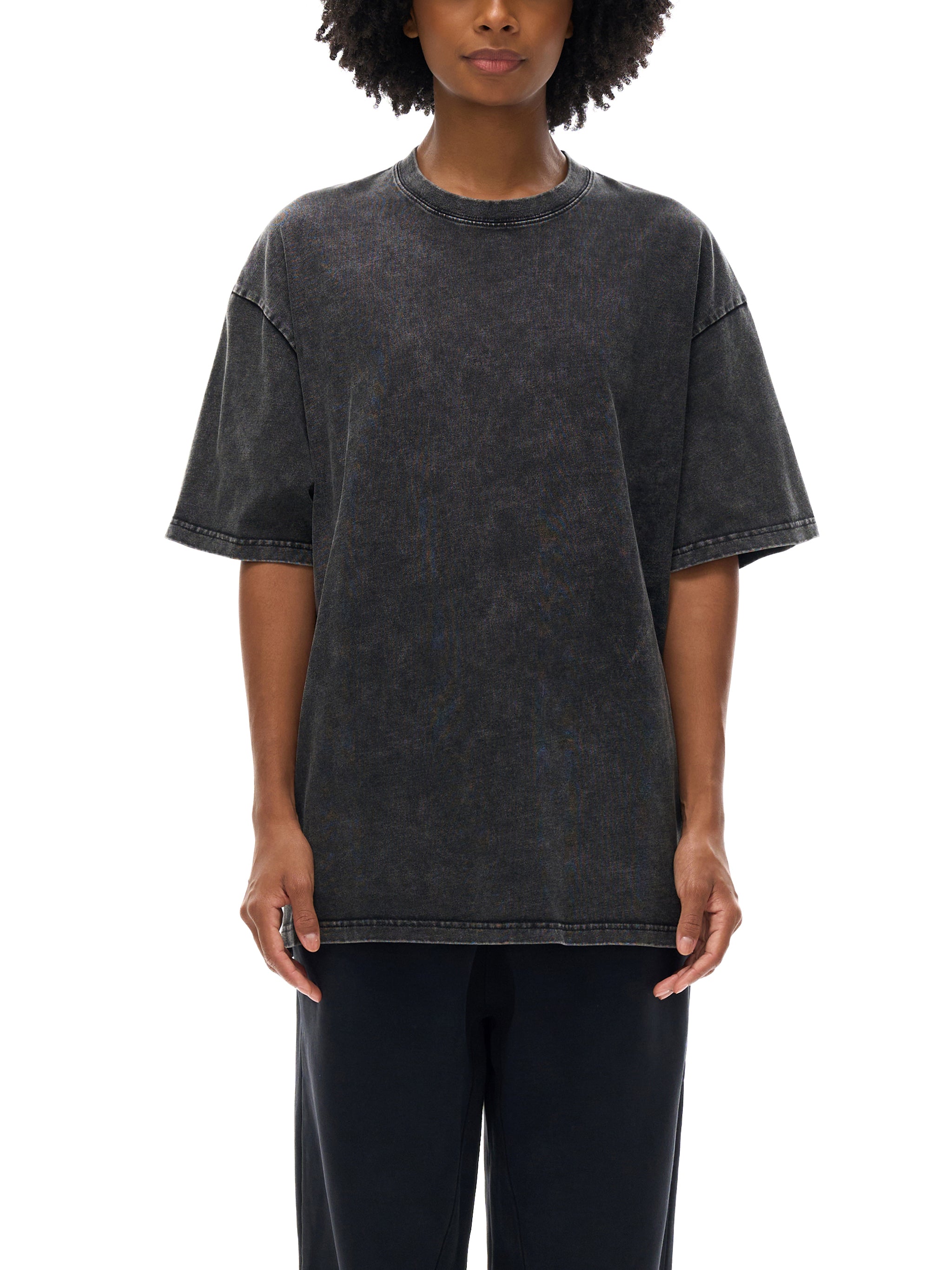 NY artist Snow Washed Oversized Cotton T-Shirt