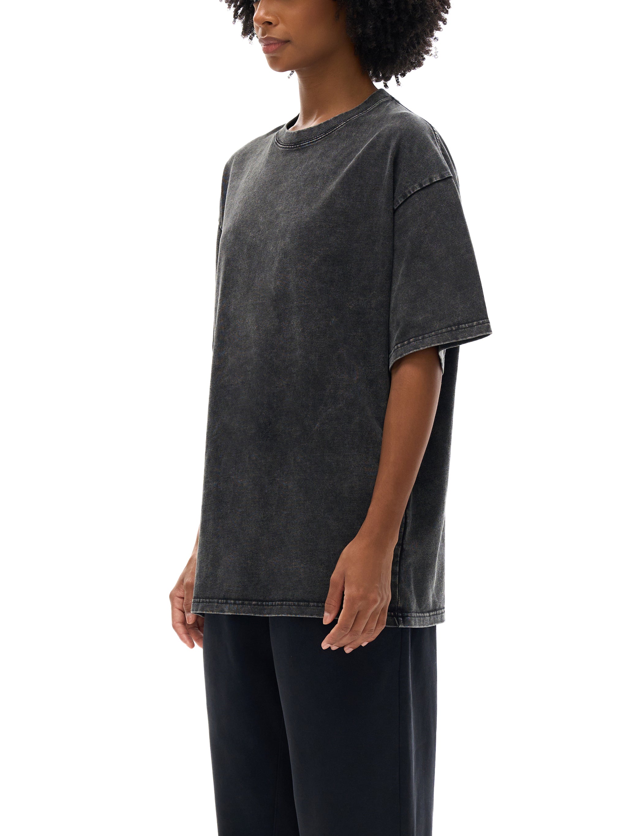NY artist Snow Washed Oversized Cotton T-Shirt