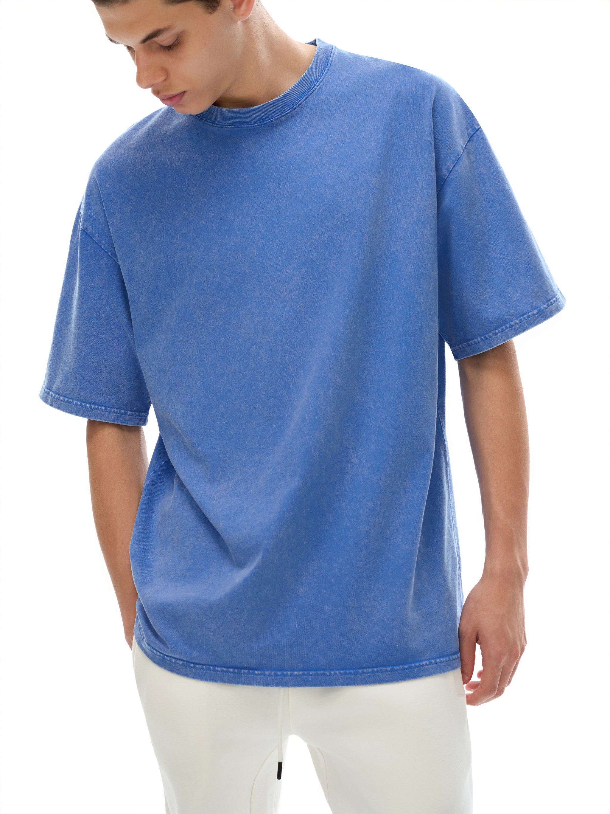 NY artist Snow Washed Oversized Cotton T-Shirt